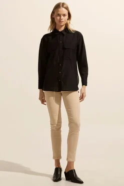 zoe kratzmann Tops|Abroad Top-Black