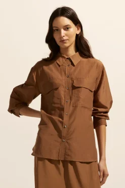 zoe kratzmann Tops|Abroad Top-Caramel