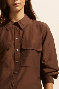 zoe kratzmann Tops|Abroad Top-Chocolate