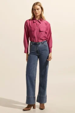 zoe kratzmann Tops|Abroad Top-Magenta