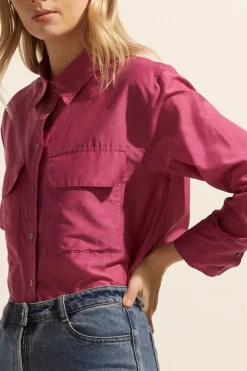 zoe kratzmann Tops|Abroad Top-Magenta