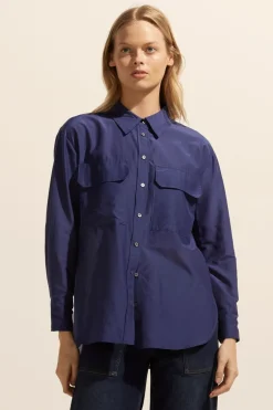 zoe kratzmann Tops|Abroad Top-Slate