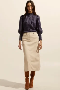 zoe kratzmann Bottoms|Accord Skirt-Stone