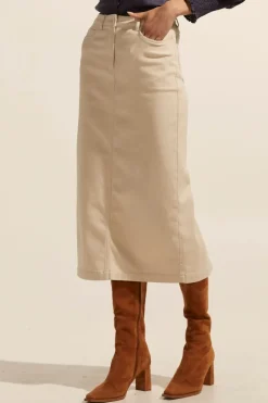 zoe kratzmann Bottoms|Accord Skirt-Stone