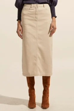zoe kratzmann Bottoms|Accord Skirt-Stone