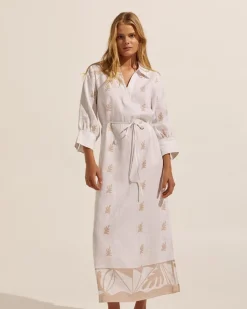 zoe kratzmann Dresses|Adrift Dress-Frond Stone