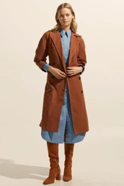 zoe kratzmann Coats|Agent Coat-Sienna