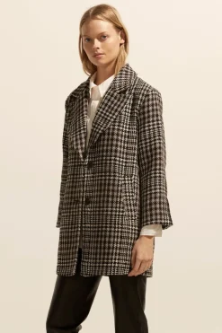 zoe kratzmann Coats|Alight Coat-Check Boucle