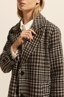 zoe kratzmann Coats|Alight Coat-Check Boucle