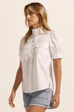 zoe kratzmann Tops|Allot Top-Porcelain
