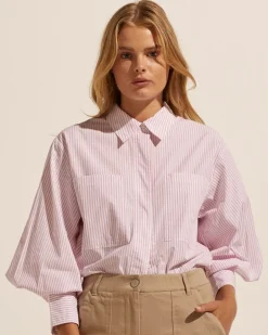 zoe kratzmann Tops|Ardent Top-Strawberry Stripe