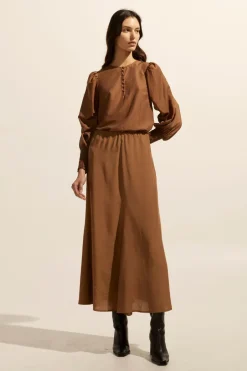 zoe kratzmann Tops|Beam Top-Caramel