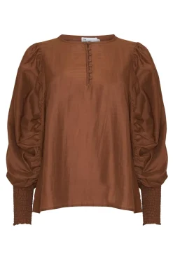 zoe kratzmann Tops|Beam Top-Caramel
