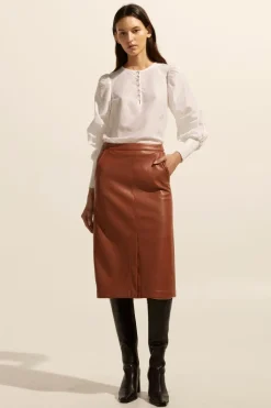 zoe kratzmann Tops|Beam Top-Porcelain