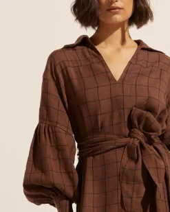 zoe kratzmann Dresses|Beeline Dress-Chocolate Check