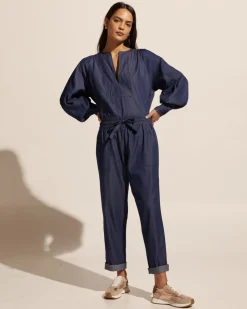zoe kratzmann Bottoms|Bolster Pant-Dark Chambray
