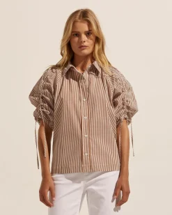 zoe kratzmann Tops|Bond Top-Cafe Stripe