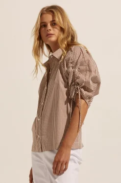 zoe kratzmann Tops|Bond Top-Cafe Stripe