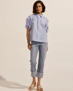 zoe kratzmann Tops|Bond Top-Ocean Stripe