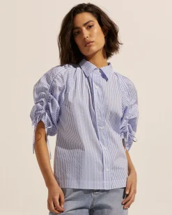 zoe kratzmann Tops|Bond Top-Ocean Stripe