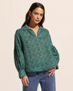 zoe kratzmann Tops|Bounty Top-Juniper Floral