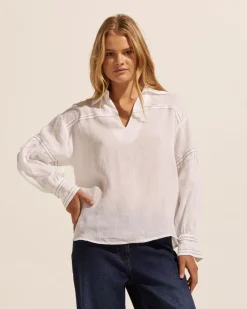 zoe kratzmann Tops|Bounty Top-Porcelain