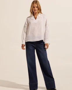 zoe kratzmann Tops|Bounty Top-Porcelain
