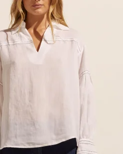 zoe kratzmann Tops|Bounty Top-Porcelain
