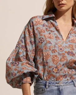 zoe kratzmann Tops|Bounty Top-Sardine Paisley