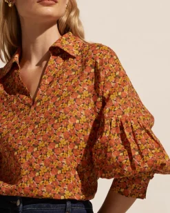 zoe kratzmann Tops|Bounty Top-Sunset Floral
