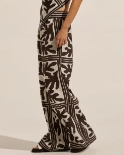 zoe kratzmann Bottoms|Breeze Pant-Frond Choc