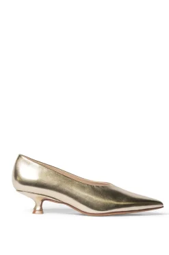 zoe kratzmann Heels|Candid Heel-Metallic
