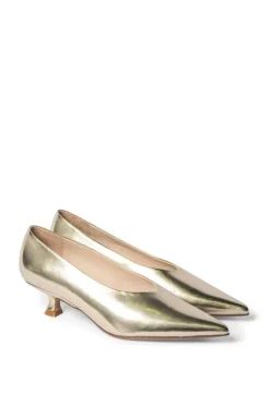 zoe kratzmann Heels|Candid Heel-Metallic