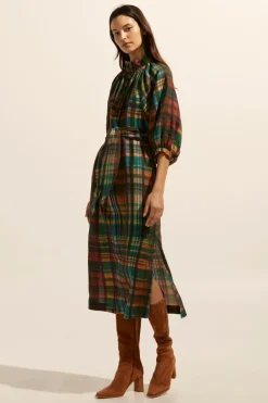 zoe kratzmann Dresses|Capture Dress-Kaleidoscope Check
