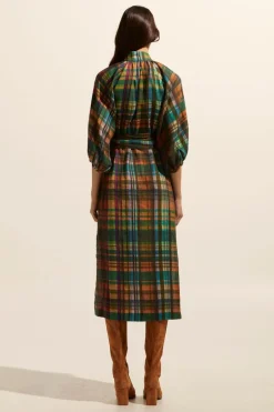 zoe kratzmann Dresses|Capture Dress-Kaleidoscope Check