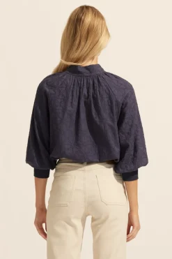 zoe kratzmann Tops|Carousel Top-Indigo