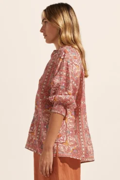 zoe kratzmann Tops|Carousel Top-Rio Scarf
