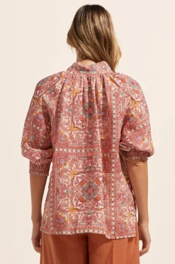zoe kratzmann Tops|Carousel Top-Rio Scarf
