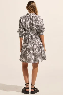 zoe kratzmann Dresses|Cater Dress-Black Paisley