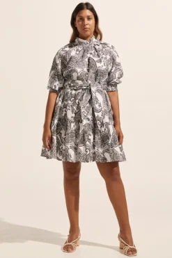 zoe kratzmann Dresses|Cater Dress-Black Paisley