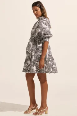 zoe kratzmann Dresses|Cater Dress-Black Paisley