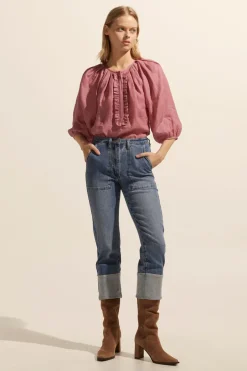 zoe kratzmann Bottoms|Citizen Jean-Mid Wash Denim