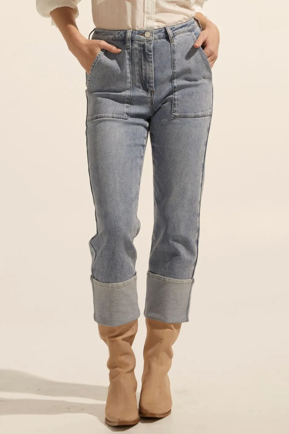 zoe kratzmann Bottoms|Citizen Jean-Washed Denim