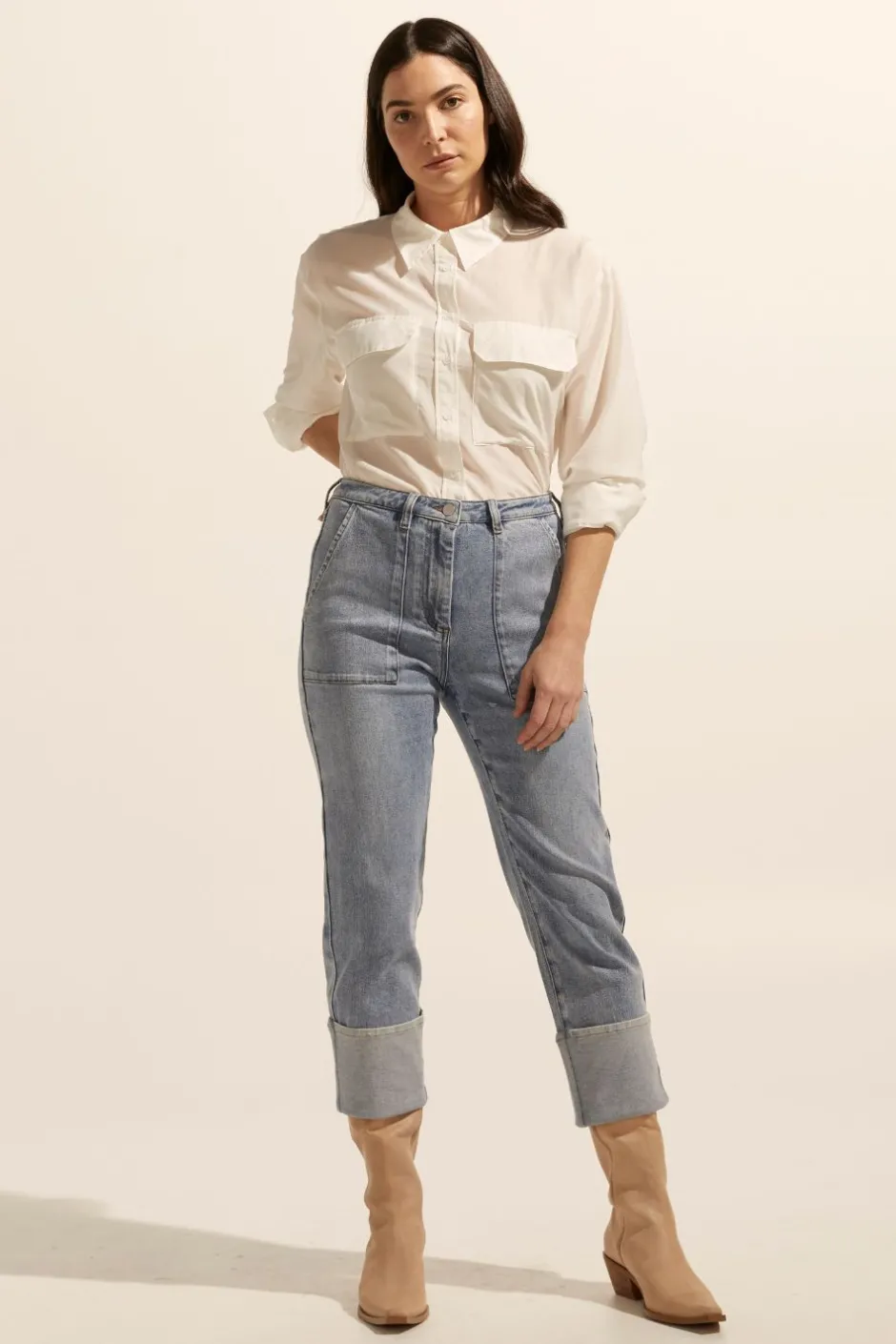 zoe kratzmann Bottoms|Citizen Jean-Washed Denim