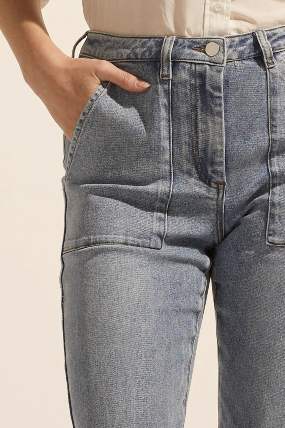 zoe kratzmann Bottoms|Citizen Jean-Washed Denim