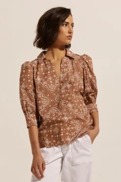 zoe kratzmann Tops|Clarity Top-Cafe Bandana