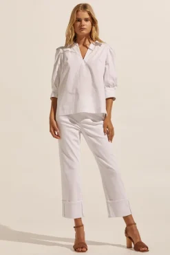 zoe kratzmann Tops|Clarity Top-Porcelain