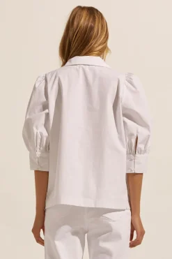 zoe kratzmann Tops|Clarity Top-Porcelain