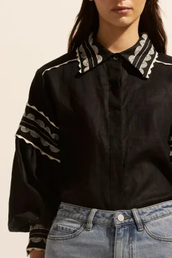 zoe kratzmann Tops|Coax Top-Black