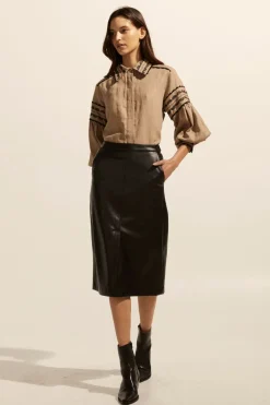 zoe kratzmann Tops|Coax Top-Stone